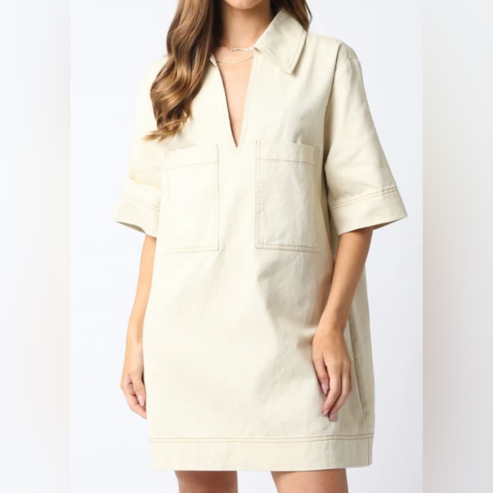 Entro Cream Summer/Fall Dress